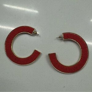 Poppy Red Mignonne Gavigan Hoop Earrings